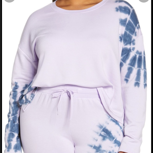 Plus Size BP Tie-dye Sweatshirt & Sweatpants - Picture 2 of 2
